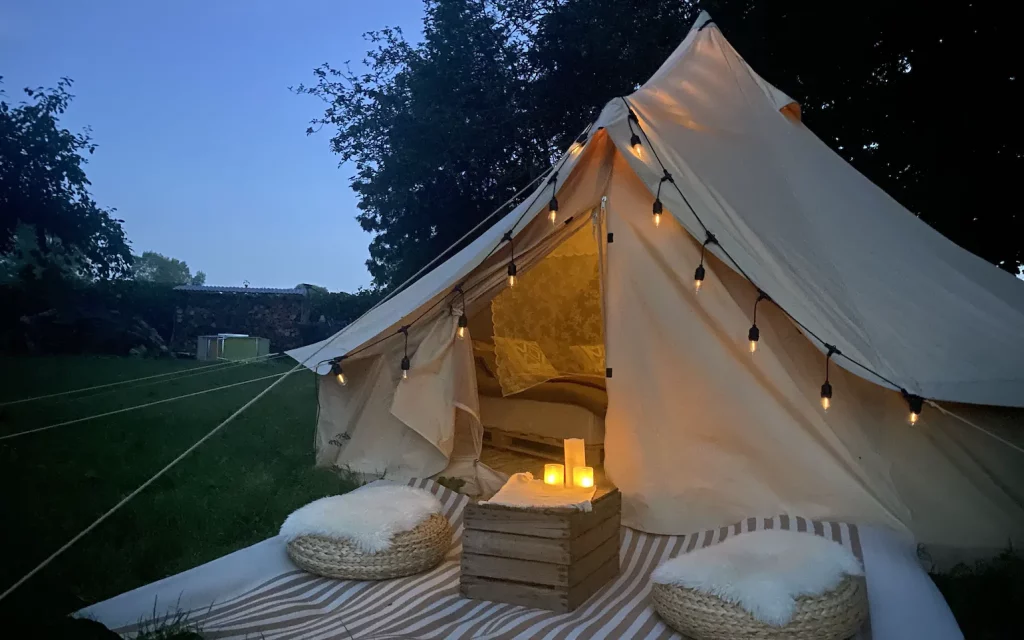 Boho glamping på fyn glamping telt