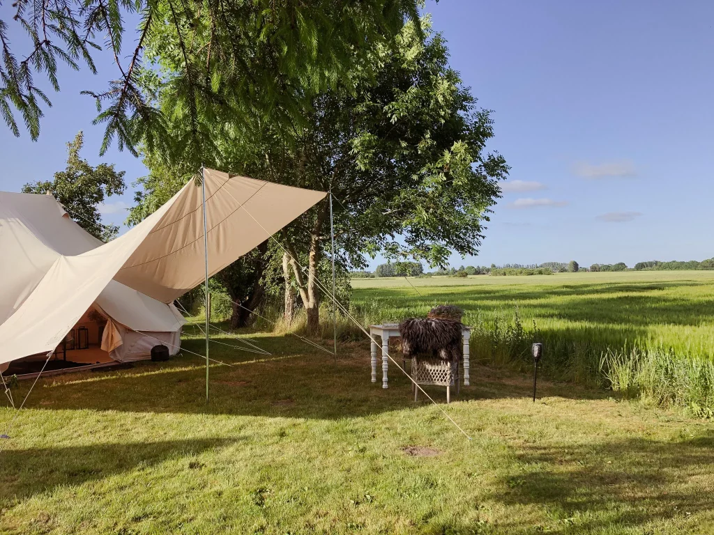 Glamping på Knabstedgaard på Sjælland