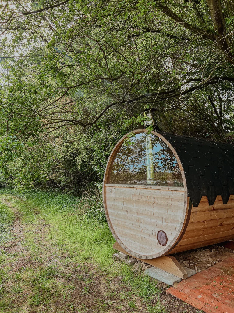 Sauna hos Krebsen - Naturlig Glamping hos Korsgaarden