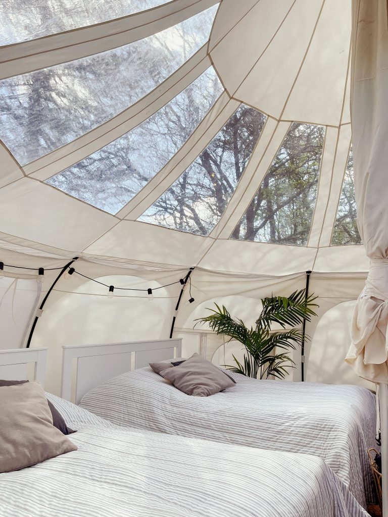 Glamping i Egtved senge